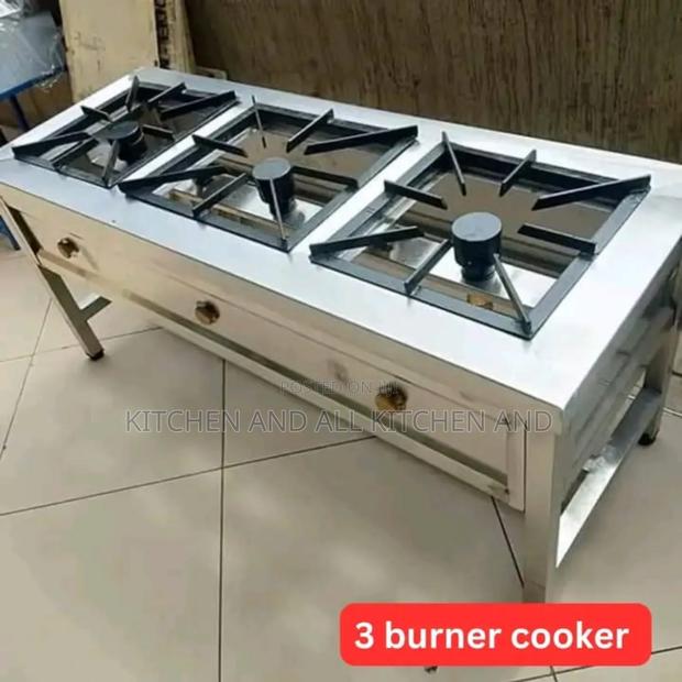 Commercial Kitchen Stainless Steel 3burner Press Cooker