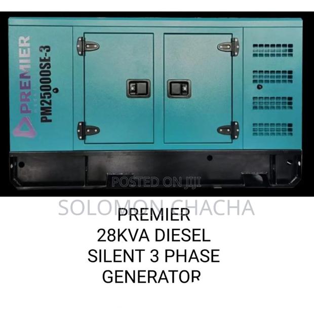 Premier 28kva Deisel Silent 3 Phase Water-cooled Generator - main view