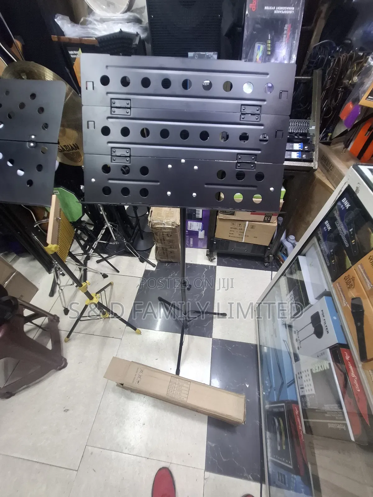 Black Foldable Music Stand