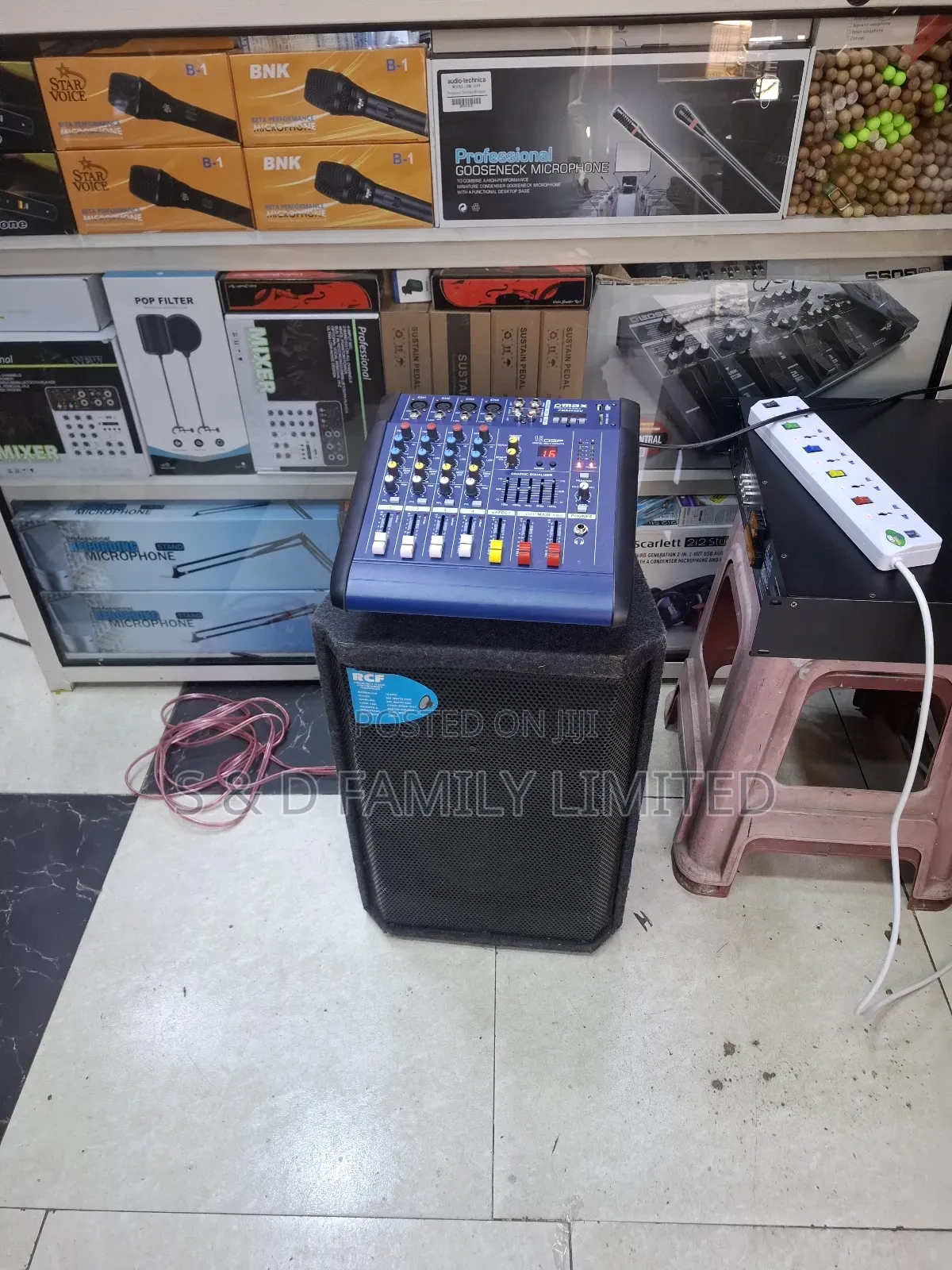 Omax 4 Channels Mixer Plus 12 Inch RCF Speaker