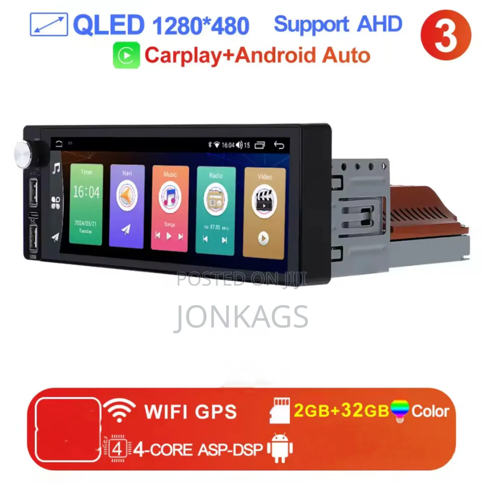 Universal Android Single Din Car Stereo