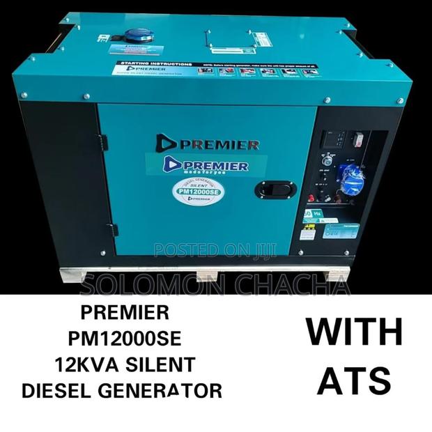Premier Pm12000se 12kva Silent DIESEL Generator With Ats - main view