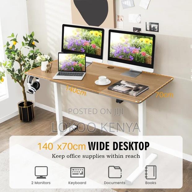 Office Desk : 1.6 Meter Electric Height Adjustable Desk - thumbnail 4