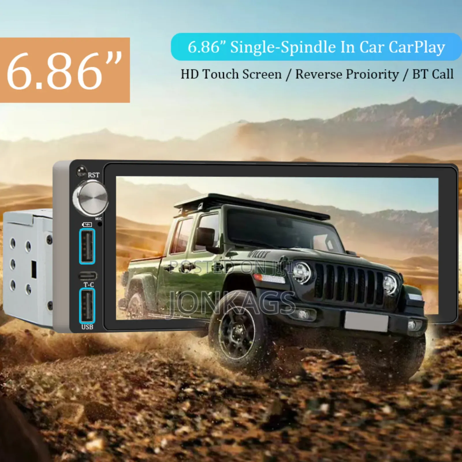 Android Single Stereo With Carplay and Android Auto