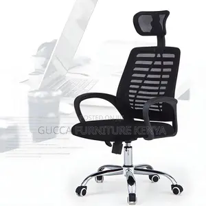 Office Chairs: Mesh Ergonomic Headrest Chair With High Back