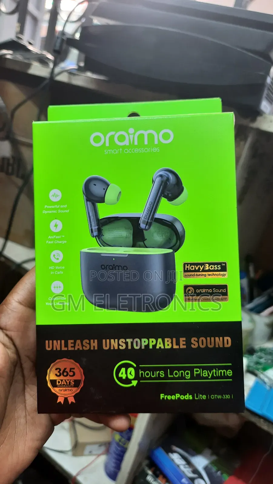 Oraimo Freepods-Lite Earbuds Diffrent Colours Available.