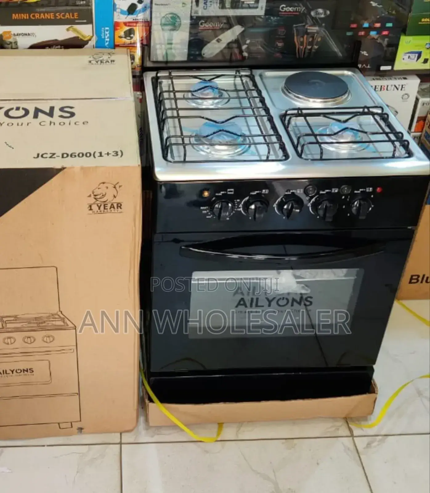 *Ailyons Standing Cooker 3G+1E 60cmx60cm a/98