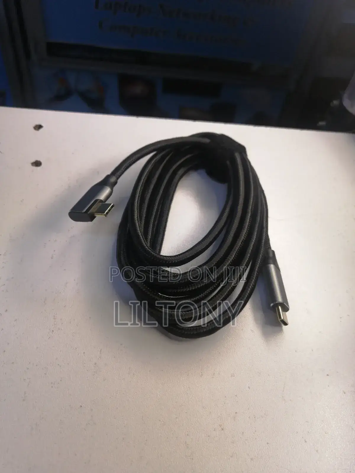 2mtrs Type C Male to Type C With Bend