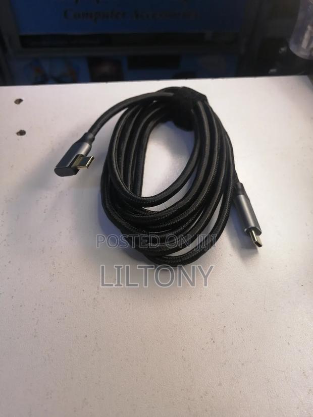 2mtrs Type C Male to Type C With Bend - thumbnail 2