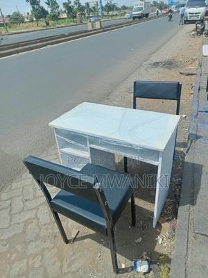 Manicure Set, Black Chairs, White Board Table - thumbnail 2