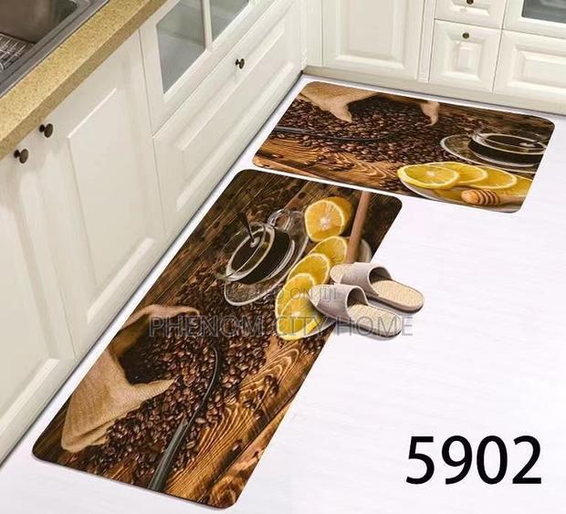 Coffee Design 2pc Rubber Kitchen Mats Available