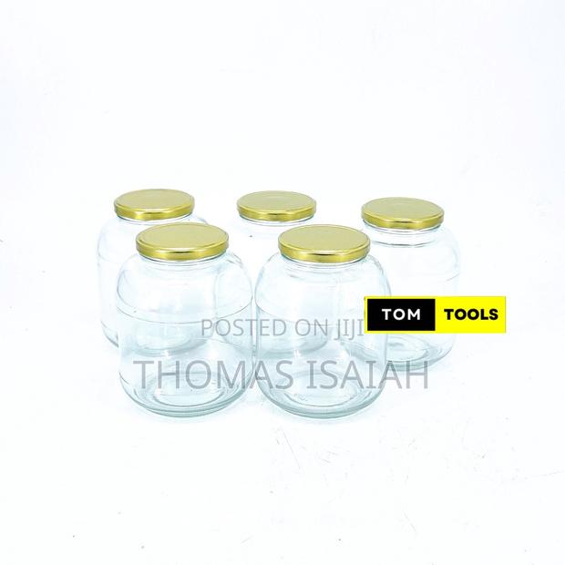 5PCS 1500ml Glass Jars Mason Jars With Pop Lids 160mm X 125
