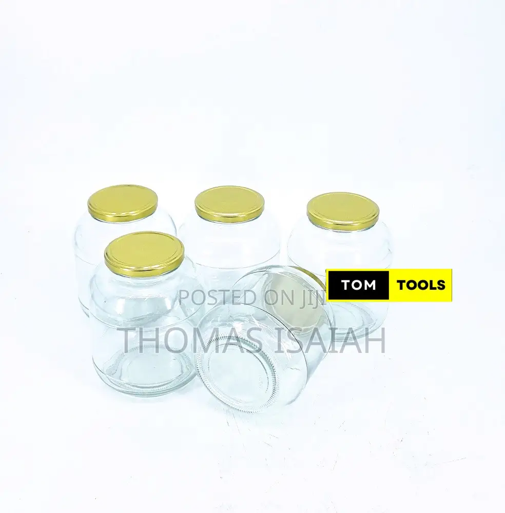 5pcs 1500ml Glass Jars Mason Jars With Pop Lids 160mm X 125