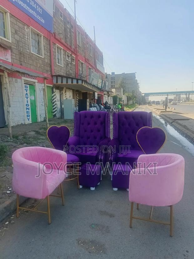 Manicure, Pedicure Seats, Purple and Pink