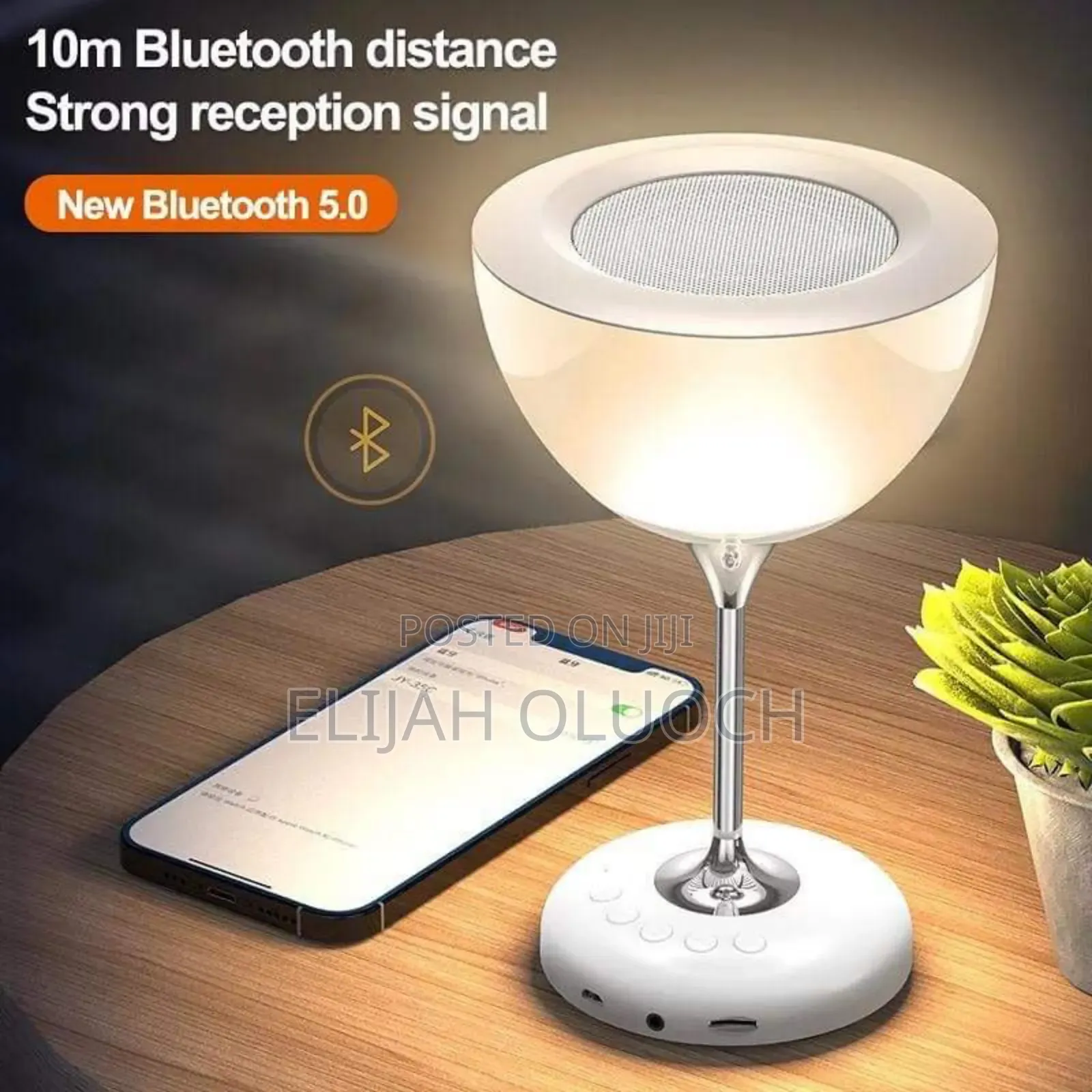 Wine Glass Bedside Lamp With 6colour Atmospheric Lights