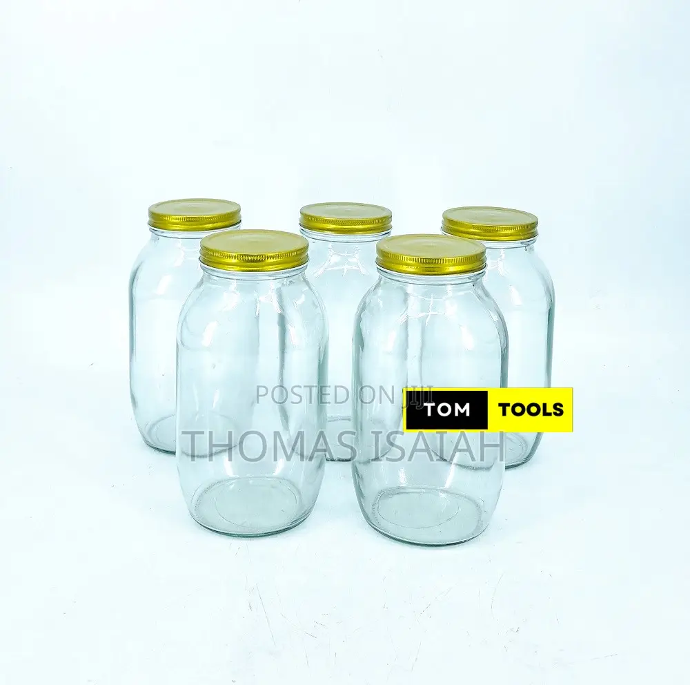 5pcs 2000ml Glass Jars Mason Jars With Screw Caps 204 X 128