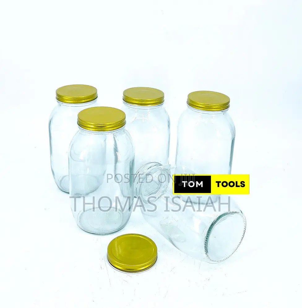 5pcs 2000ml Glass Jars Mason Jars With Screw Caps 204 X 128