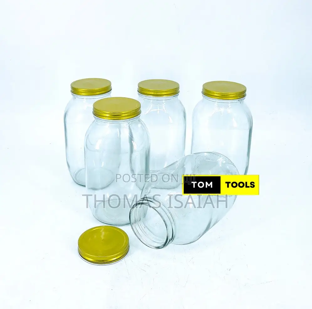 5pcs 2000ml Glass Jars Mason Jars With Screw Caps 204 X 128