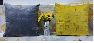 Grey And Mustard Plain Throwpillow Covers Available