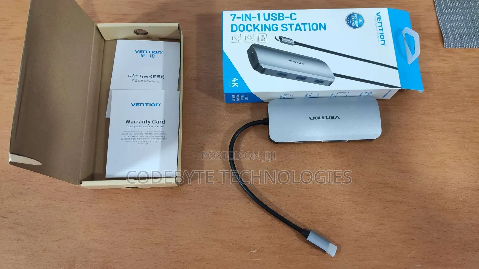 Vention USB C Multi-function 7 In 1 Docking Station Gray