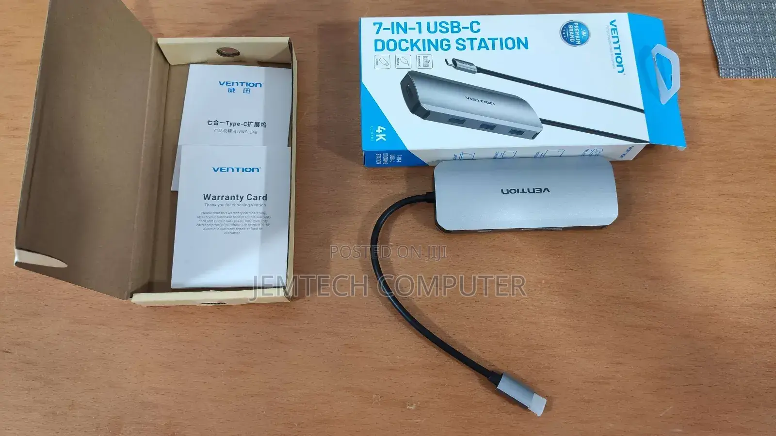 Vention USB C Multi-function 7 In 1 Docking Station Gray