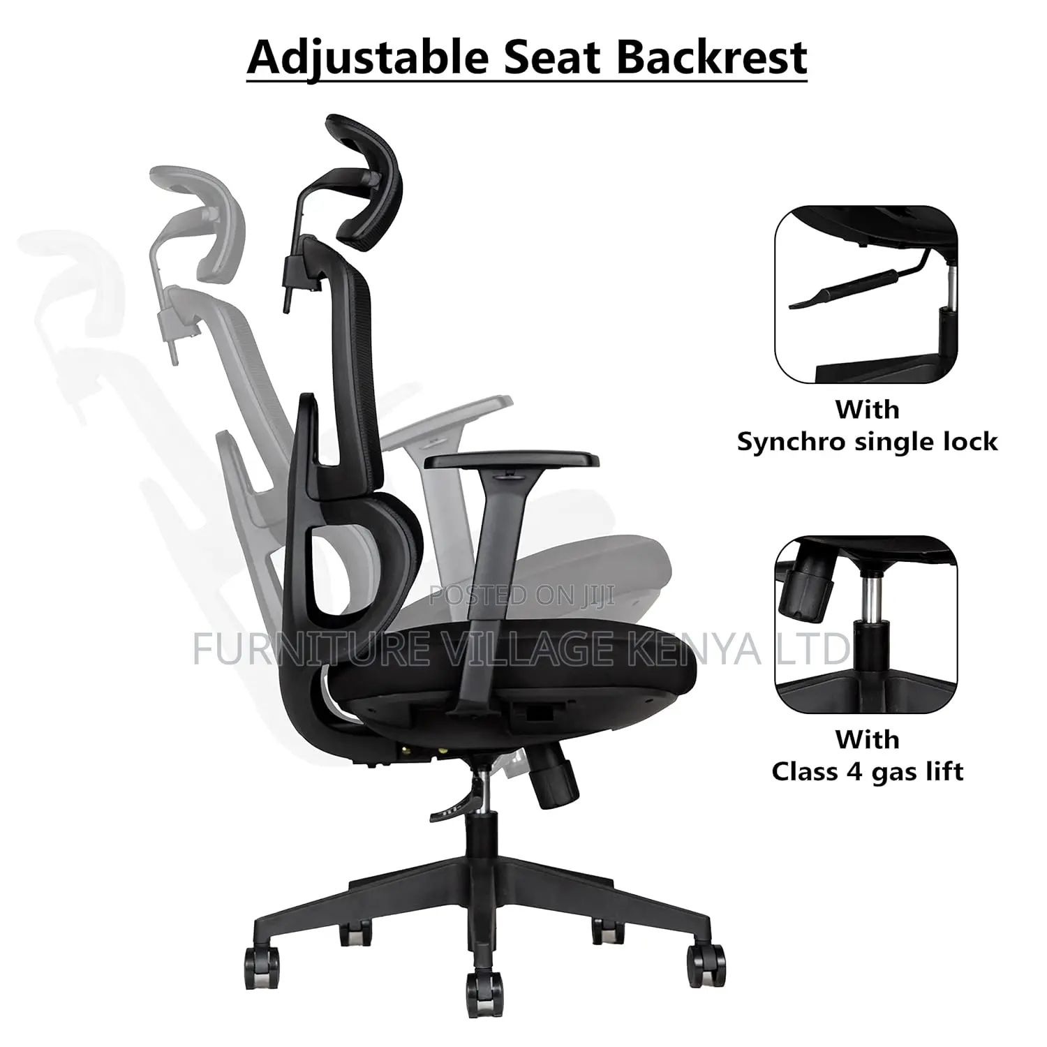 Executive Office Seat -Ergonomic Mesh High Back Office Chair