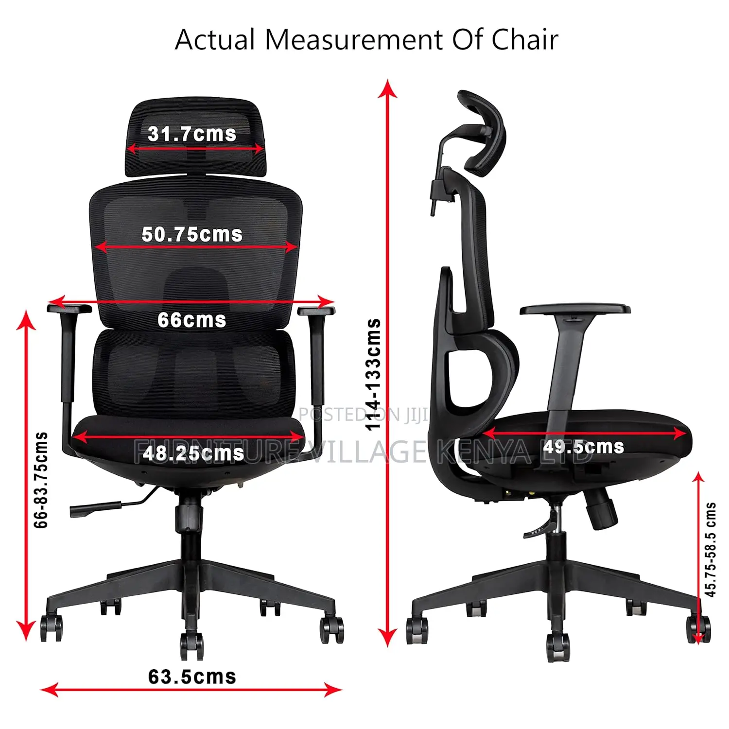 Executive Office Seat -Ergonomic Mesh High Back Office Chair