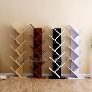 Wooden Tree Shaped Bookshelf