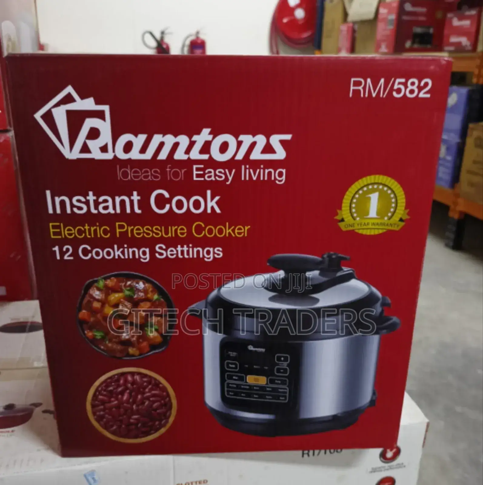 6 Litres Ramtons Electric Pressure Cooker