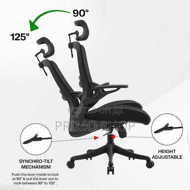 Office Seat; Perfect Mesh High Back Office Chair - thumbnail 2
