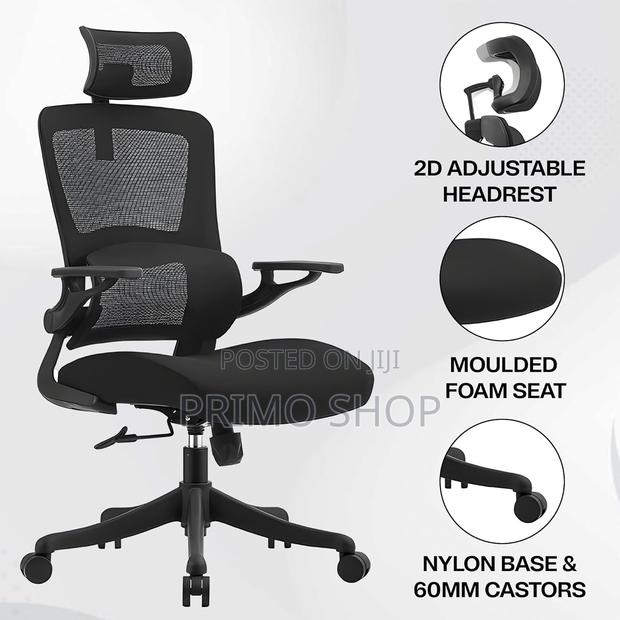 Office Seat; Perfect Mesh High Back Office Chair - thumbnail 6