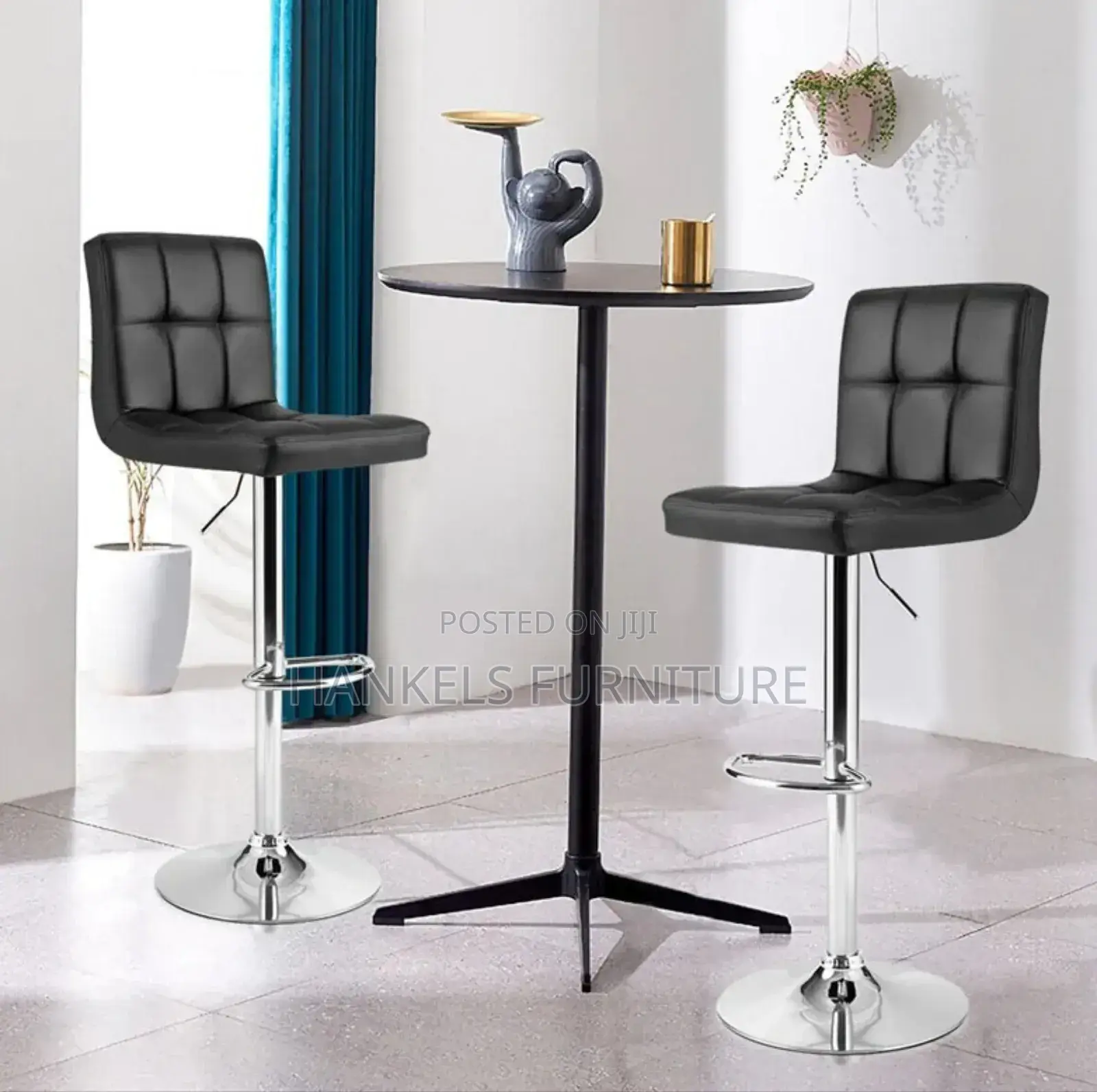 Modern Adjustable Armless Barstool