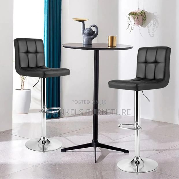 Modern Adjustable Armless Barstool - main view