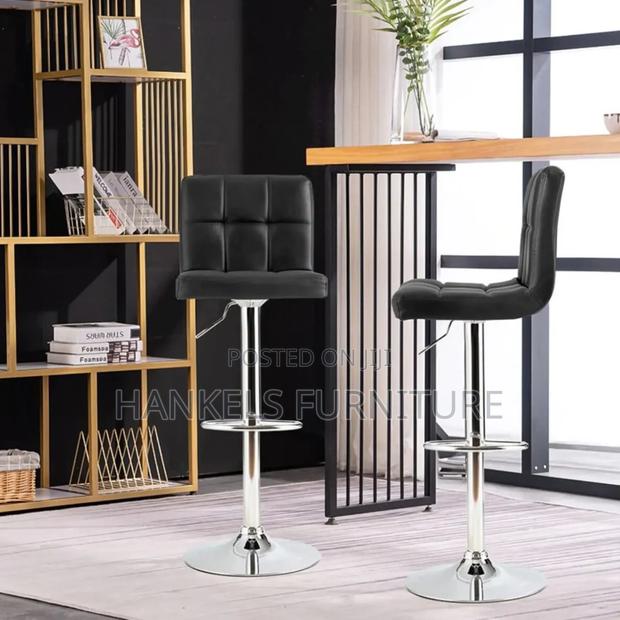 Modern Adjustable Armless Barstool - thumbnail 2
