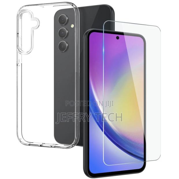 Samsung Galaxy A35 5G Clear Case With Tempered Glass Screen - thumbnail 2
