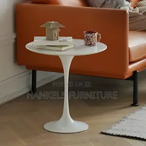 Tulip White Round Dining Table