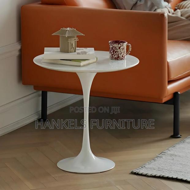 Tulip White Round Dining Table