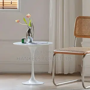 Tulip White Round Dining Table