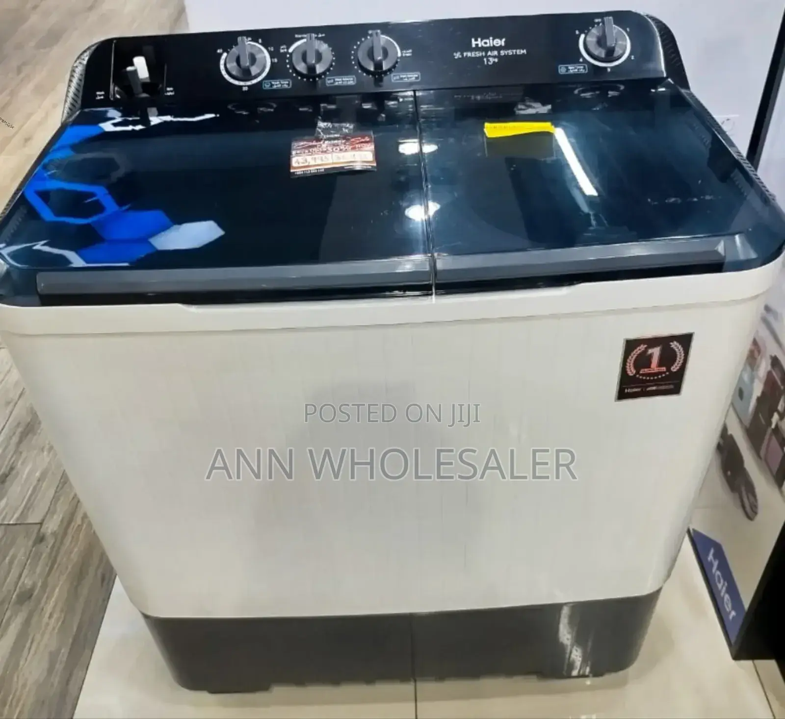With Warranty Haeir 13.5kgs Twin Tub Washing Machine S/76