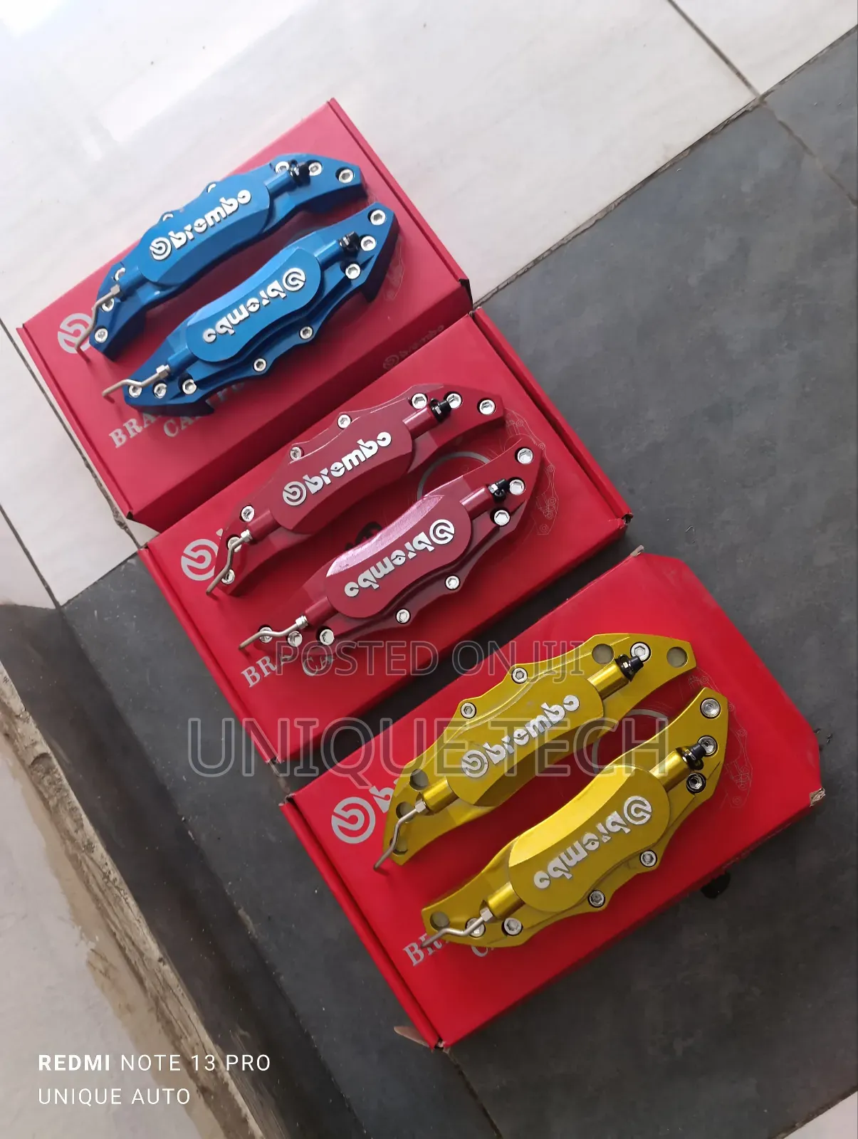 High-Quality Metallic Brembo Caliper Covers