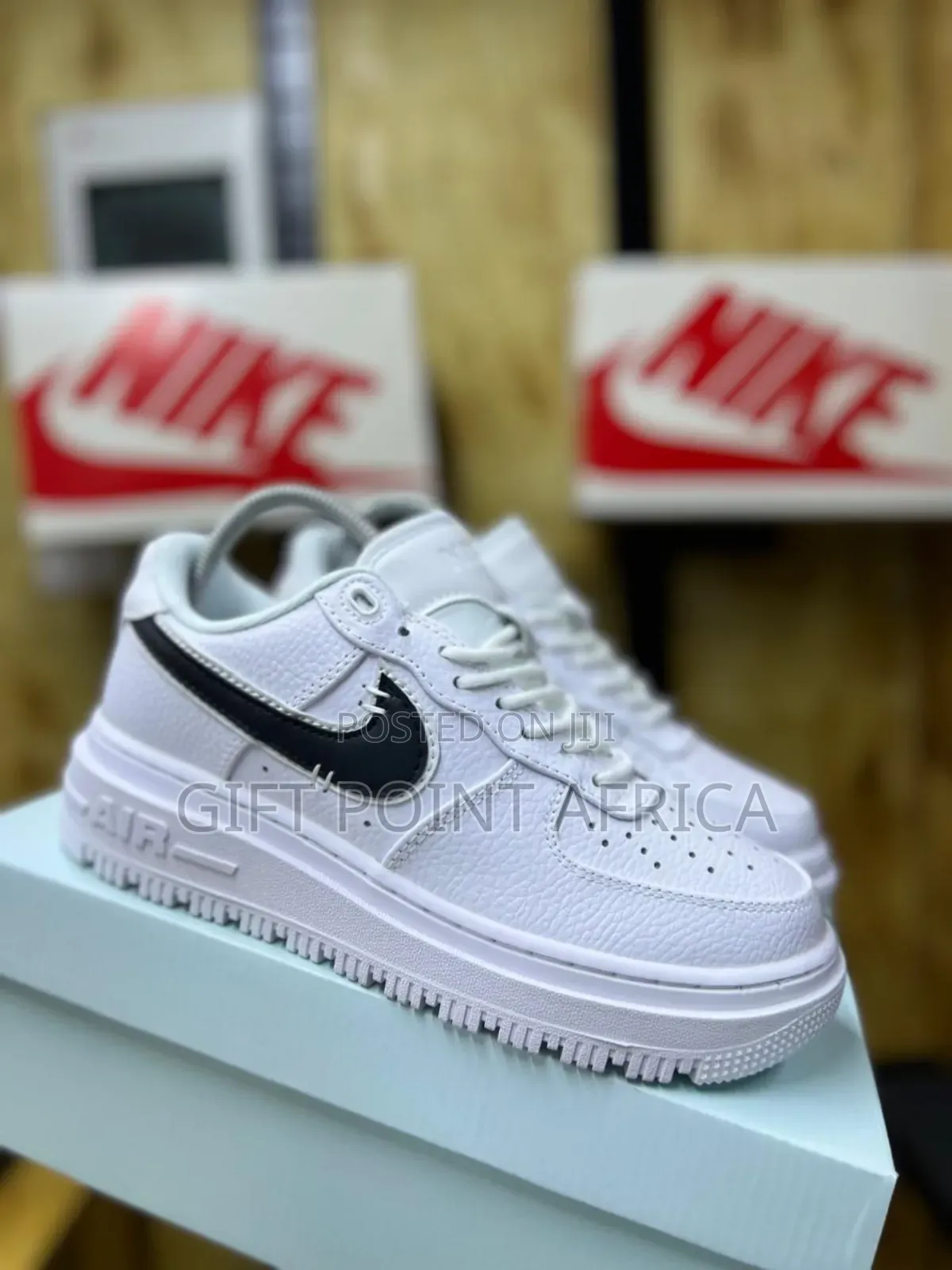 White *Airforce-1 Luxe* Men Sneakers