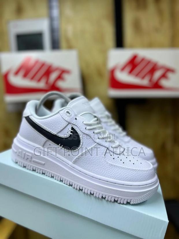 White *Airforce-1 Luxe* Men Sneakers - thumbnail 3