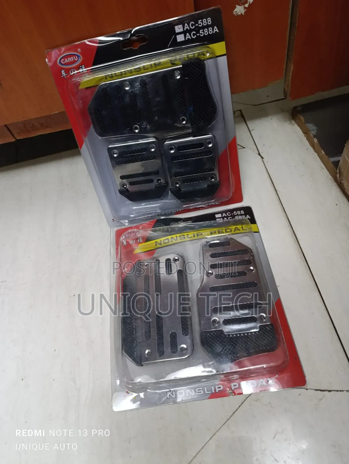 Anti-Slip Aluminum Car Pedal Covers