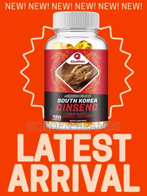 Organic Korean Red Ginseng - With Ginkgo Biloba 120 Capsules