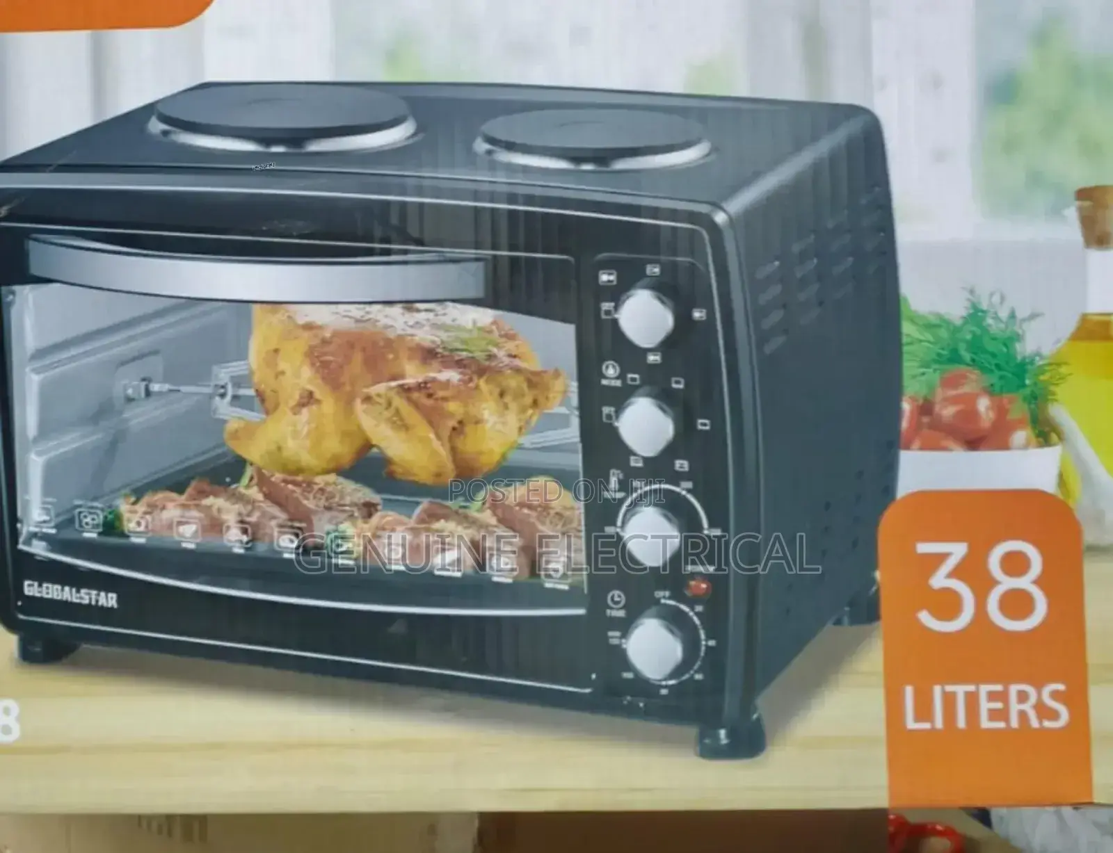 38l Globalstar Oven With Rotisserie Double Hot Plate G