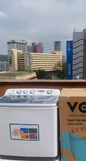 Von 13kgs Twin Tub Semi Auto Washing Machinevmt