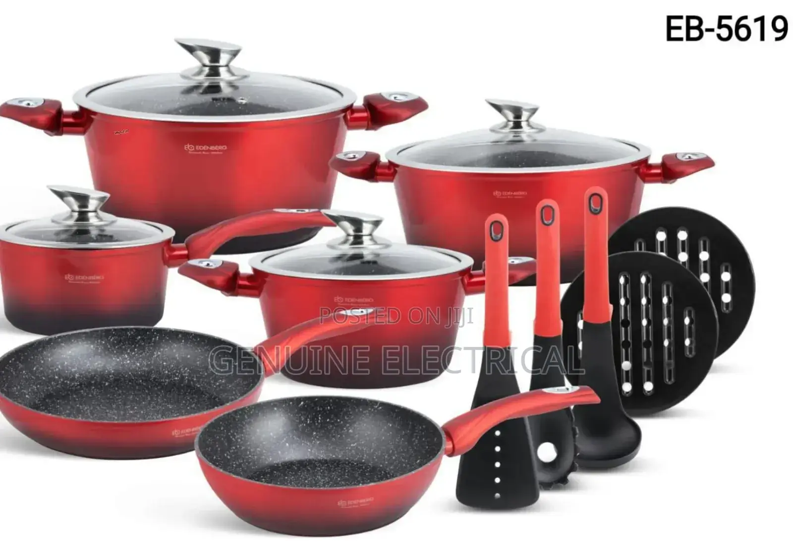 15 Pieces Edenburg Nonstick Cookware Set ED/15