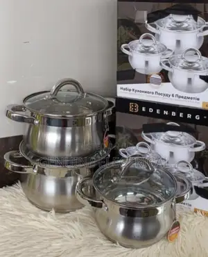 6 Pieces Edenburg EB-3716 Stainless Steel Cookware ES