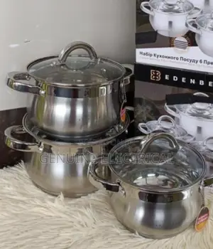 6 PCS Edenburg EB-3716 Stainless Steel Cookware Set ES