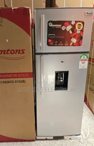 Ramtons 213L 2 Door Direct Cool Fridge+ Dispenser DF